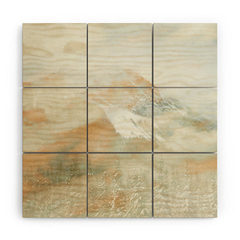 Caleb Troy Banff Gold Painted Christmas Wood Wall Mural