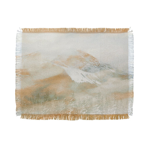Caleb Troy Banff Gold Painted Christmas Throw Blanket