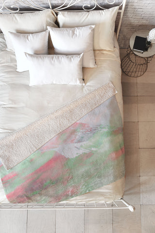 Caleb Troy Banff Painted Christmas Fleece Throw Blanket