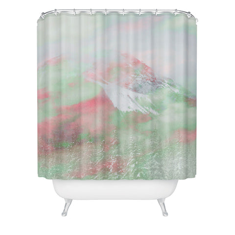 Caleb Troy Banff Painted Christmas Shower Curtain