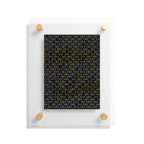 Caleb Troy Black And Yellow Beehive Floating Acrylic Print
