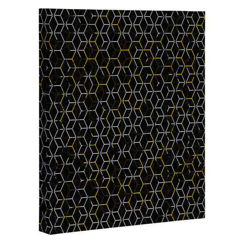 Caleb Troy Black And Yellow Beehive Art Canvas