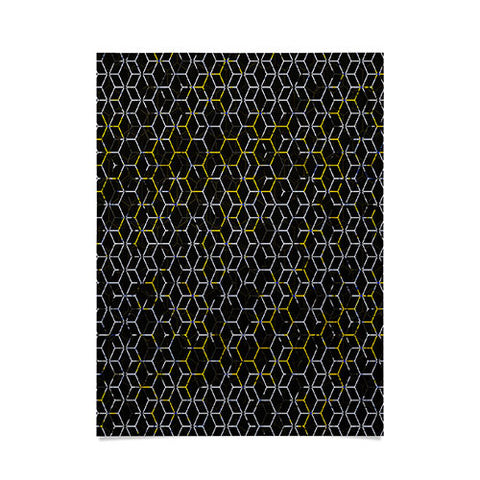 Caleb Troy Black And Yellow Beehive Poster