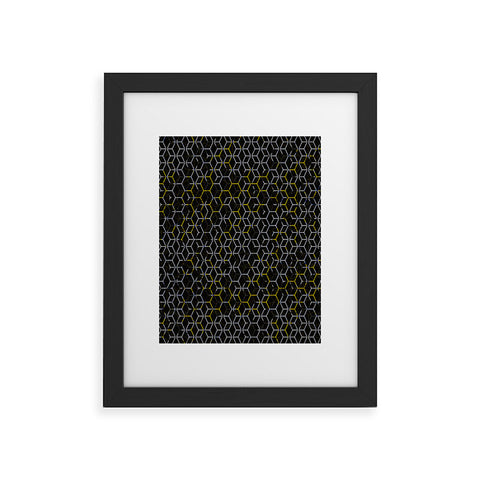 Caleb Troy Black And Yellow Beehive Framed Art Print