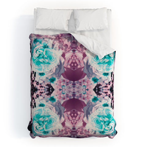 Caleb Troy Black Light Garden Duvet Cover