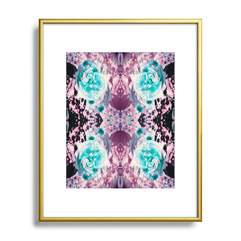 Caleb Troy Black Light Garden Metal Framed Art Print