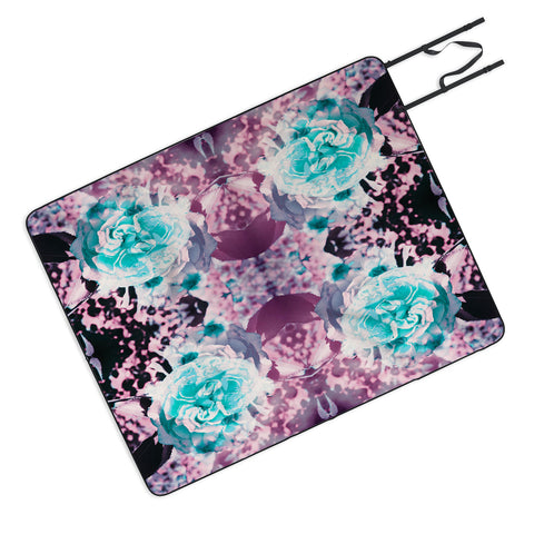 Caleb Troy Black Light Garden Picnic Blanket