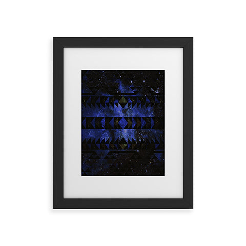 Caleb Troy Blue Stellar Dust Framed Art Print