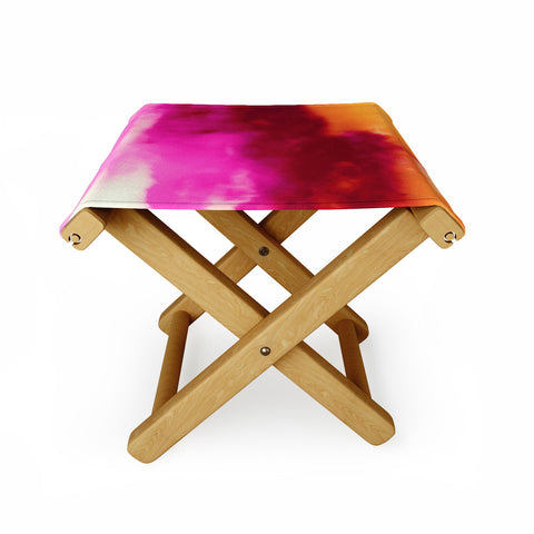 Caleb Troy Cherry Rose Painted Clouds Folding Stool