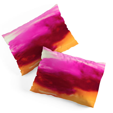 Caleb Troy Cherry Rose Painted Clouds Pillow Shams