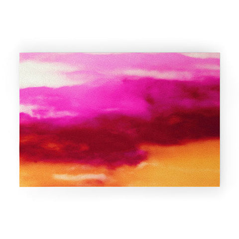 Caleb Troy Cherry Rose Painted Clouds Welcome Mat