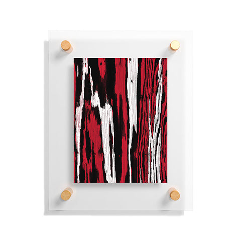 Caleb Troy Crimson Coal Splinters Floating Acrylic Print