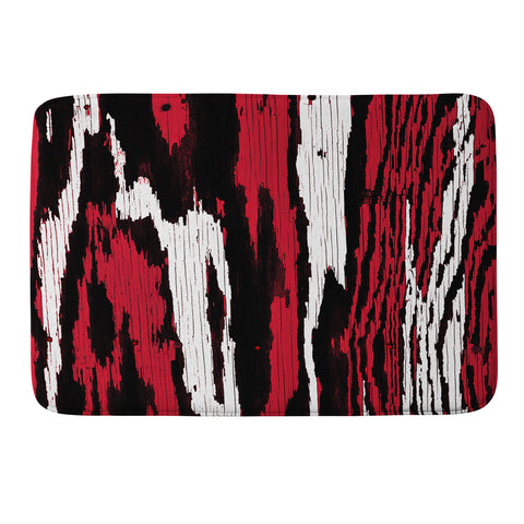 Caleb Troy Crimson Coal Splinters Memory Foam Bath Mat
