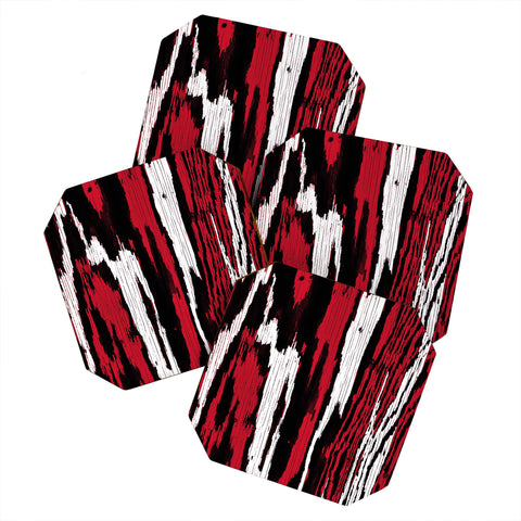 Caleb Troy Crimson Coal Splinters Coaster Set