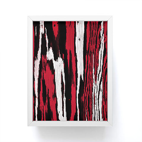 Caleb Troy Crimson Coal Splinters Framed Mini Art Print