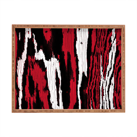 Caleb Troy Crimson Coal Splinters Rectangular Tray