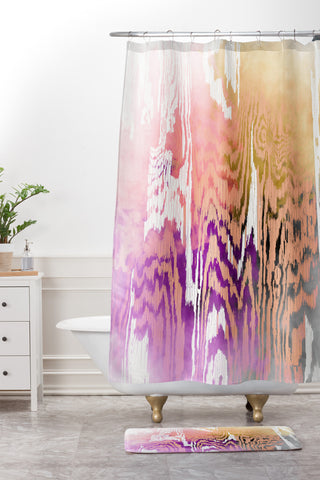 Caleb Troy Earth Tone Safari Shower Curtain And Mat