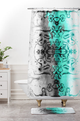 Caleb Troy Forgiven Shower Curtain And Mat