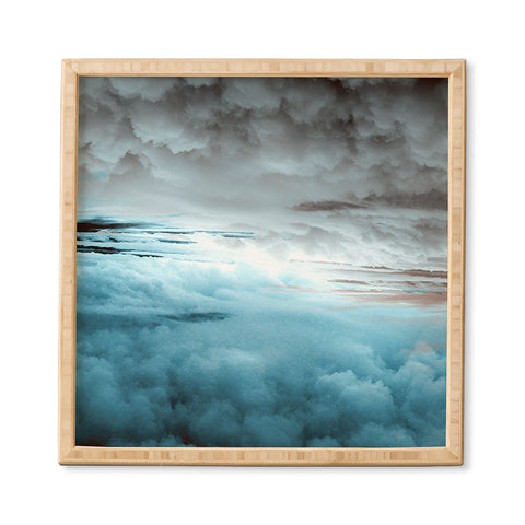 Caleb Troy Glacier Painted Clouds Framed Wall Art