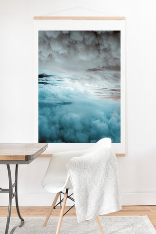 Caleb Troy Glacier Painted Clouds Art Print And Hanger
