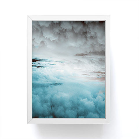Caleb Troy Glacier Painted Clouds Framed Mini Art Print