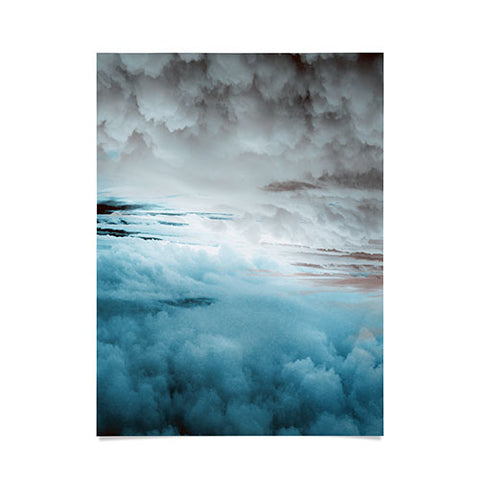 Caleb Troy Glacier Painted Clouds Poster
