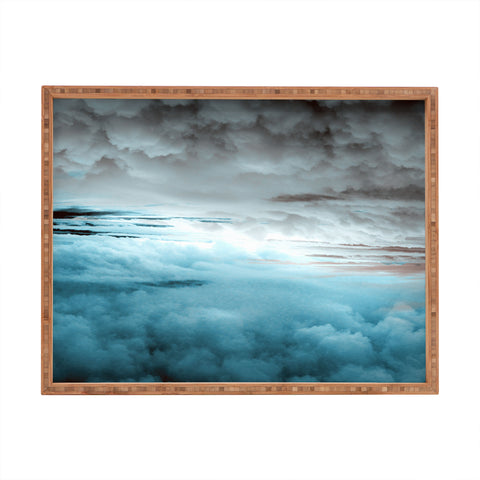 Caleb Troy Glacier Painted Clouds Rectangular Tray