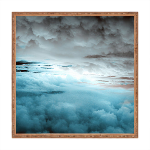 Caleb Troy Glacier Painted Clouds Square Tray
