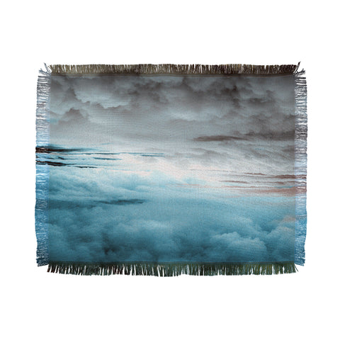 Caleb Troy Glacier Painted Clouds Throw Blanket