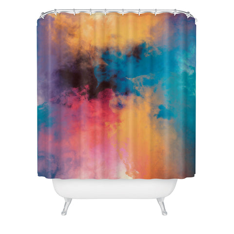 Caleb Troy Golden Virus Shower Curtain