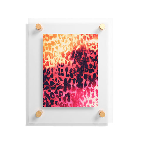 Caleb Troy Leopard Storm Fire Floating Acrylic Print