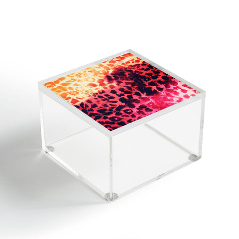 Caleb Troy Leopard Storm Fire Acrylic Box