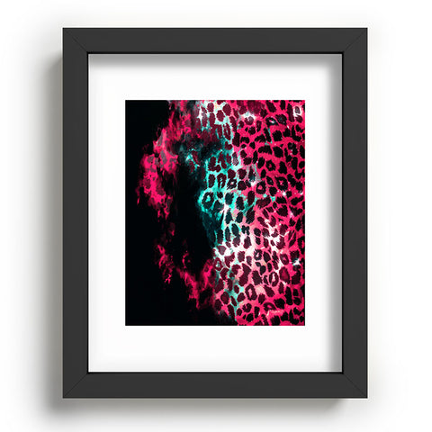 Caleb Troy Leopard Storm Pink Recessed Framing Rectangle