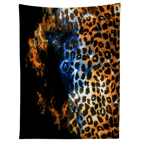 Caleb Troy Leopard Storm Tapestry