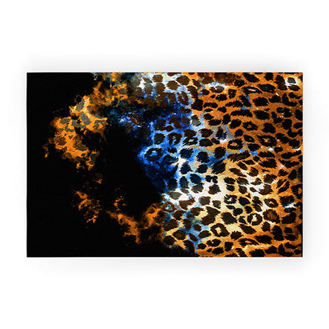 Caleb Troy Leopard Storm Welcome Mat