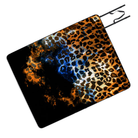 Caleb Troy Leopard Storm Picnic Blanket