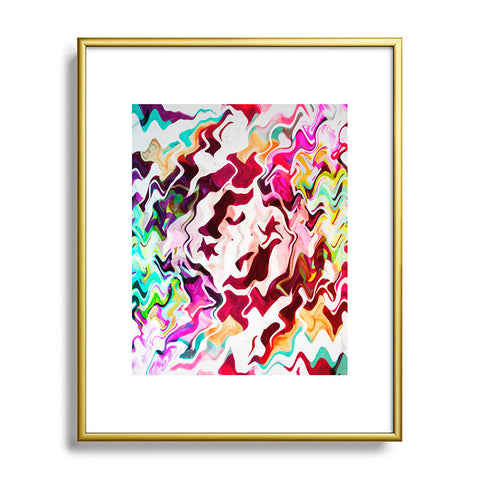 Caleb Troy Melted Graffiti Metal Framed Art Print