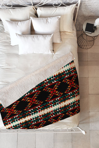 Caleb Troy Navajo Patron 02 Fleece Throw Blanket