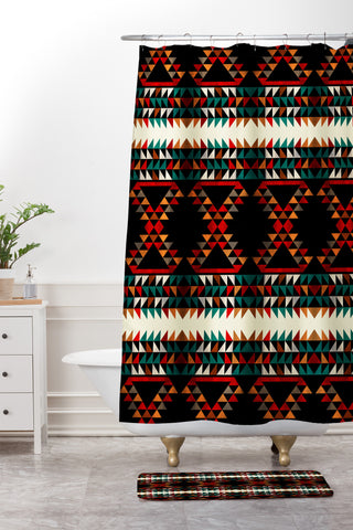 Caleb Troy Navajo Patron 02 Shower Curtain And Mat
