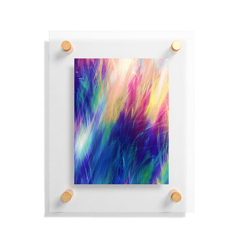 Caleb Troy Paint Feathers In The Sky Floating Acrylic Print