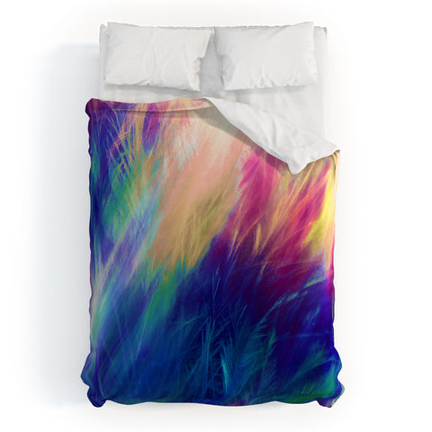 Caleb Troy Paint Feathers In The Sky Duvet Cover