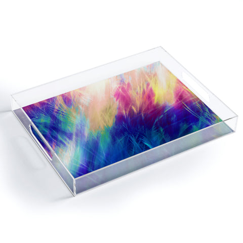 Caleb Troy Paint Feathers In The Sky Acrylic Tray