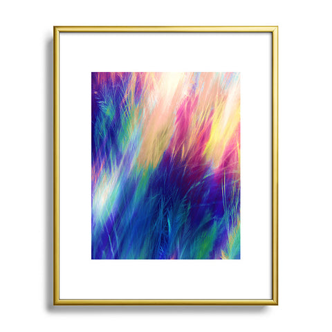 Caleb Troy Paint Feathers In The Sky Metal Framed Art Print