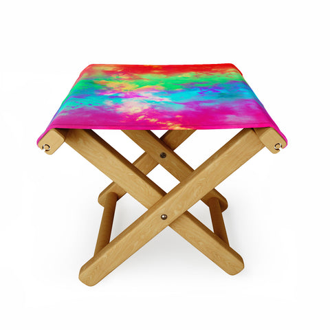 Caleb Troy Painted Clouds Vapors II Folding Stool