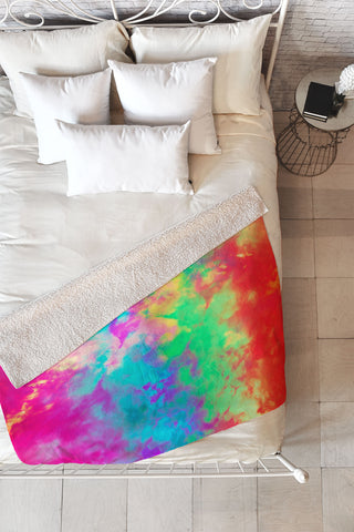 Caleb Troy Painted Clouds Vapors II Fleece Throw Blanket