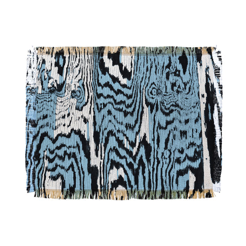 Caleb Troy Placid Blue Safari Throw Blanket