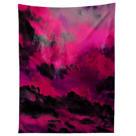 Caleb Troy Raspberry Storm Clouds Tapestry