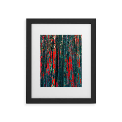 Caleb Troy Red Splinters Framed Art Print