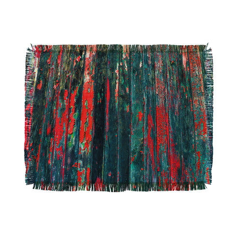 Caleb Troy Red Splinters Throw Blanket
