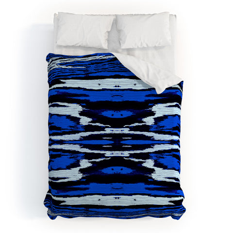 Caleb Troy Royal Coal Splinters Duvet Cover
